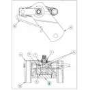 Fűnyírótraktor hajtómű fékbetét, MTD JN130, JN150, JN175 (717-0678)