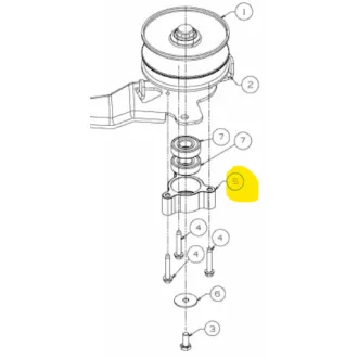 MTD variátor csapágy ház (718-04261)