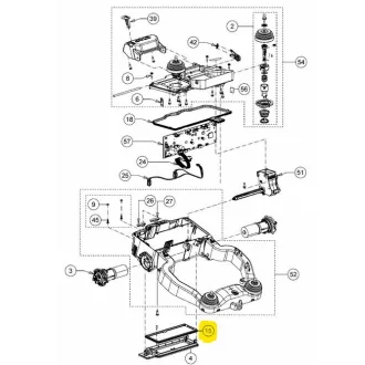   Tömítés XR5 és RK robotfűnyíró akkumulátorfedélhez (721-06141)