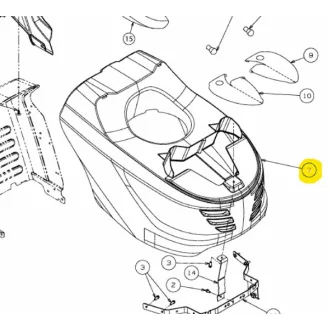 MTD motorháztető üres (731-06484)