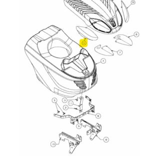 MTD lámpabúra Y-style jobb (731-06539)