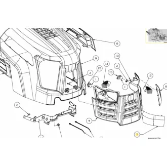   Cub Cadet Fűnyíró traktor világítás búra, CC típusok (731-06558)