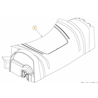   Mtd első tengely műanyag ház 42, 46, 53 cm L, P, T deck (731-09288A)