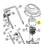 MTD légterelő motor burkolat (731-2205)