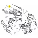 Mtd motorháztető betét felső fekete XT1, XT2, XT3 2023-tól (731-24591)