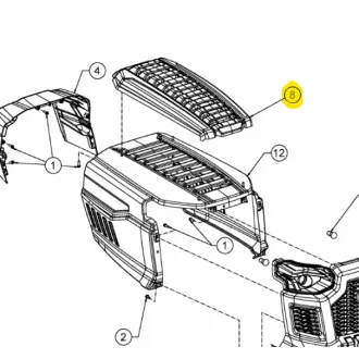 Mtd motorfedél betét (731-27068)
