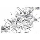 Cub Cadet ékszíjtárcsa feszítő rugó (732-04609)