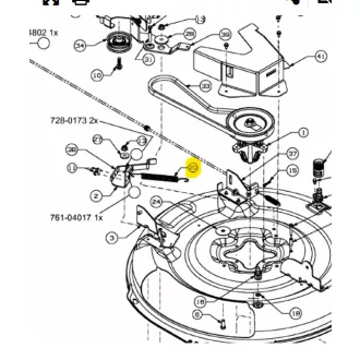 MTD rugó SPR:EXTN:.708 X 7.357 X .094  (732-04948A)
