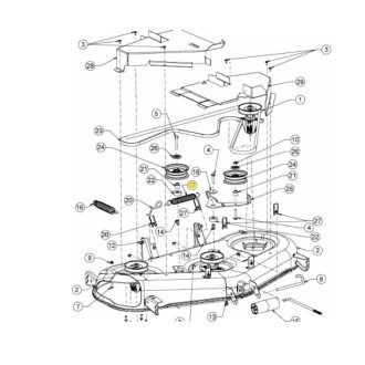   Cub Cadet ékszíjtárcsa feszítő rugó 1,25*8,5  (732-05360A)