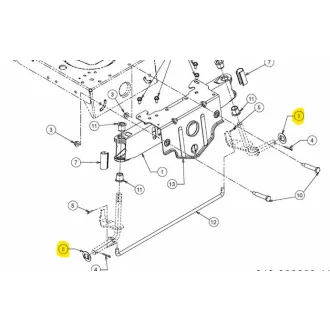 MTD kerékrögzítő alátét tengelycsonkra (736-04228B)