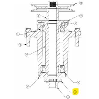 MTD késalátét belső fogazású (736-05223A)