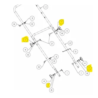 MTD alátét WASH:LOCK:M8:EXT:DIN 6798 (736-0689)