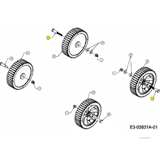 MTD csavar / 738-04076