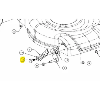 MTD csapos cavar SCR:SHLDR:0.750X0.490:3/8-16 (738-1172)