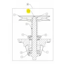 MTD késagy tengely SHFT.SPDL.6.95. LG (738-1197)