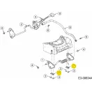 Cub Cadet elsőtengely rögzítő műanyag félpersely P,Q,T deck (741-0492A)