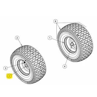   MTD Műanyag perselycsapágy FLANGE BEARING .760x1.00x1.20 (741-0516B)