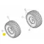 MTD Műanyag perselycsapágy FLANGE BEARING .760x1.00x1.20 (741-0516B)