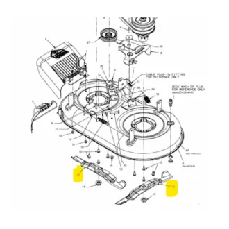 MTD fűnyíró kés 17.9"  (742-04154A)