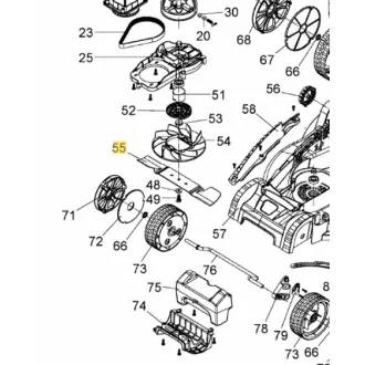 MTD fűnyíró kés 37 cm (742-05124)