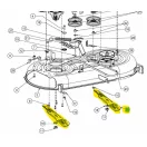 MTD fűnyíró kés S alakú lyukasztás 21.23" mulcs (742-05177A-X)