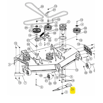 MTD fűnyíró kés 19" Z8 S137 (742-05533)
