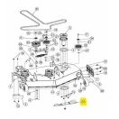 MTD fűnyíró kés 17", XZ7 L122, XZ8 L122 (742-05534)