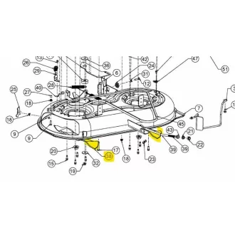 MTD fűnyíró kés 18.225" (742-05629)