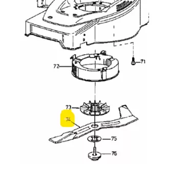 MTD fűnyíró kés 16"40cm (742-0805)