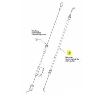 MTD bowden, motor-fék (746-05106B)