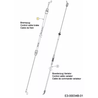 MTD Fékbowden (746-05671)