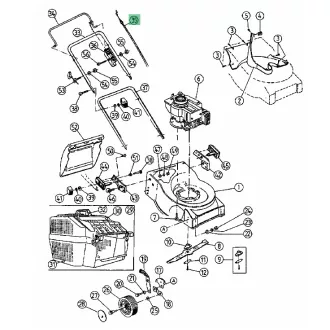 MTD bowden motor-fék (746-1066)
