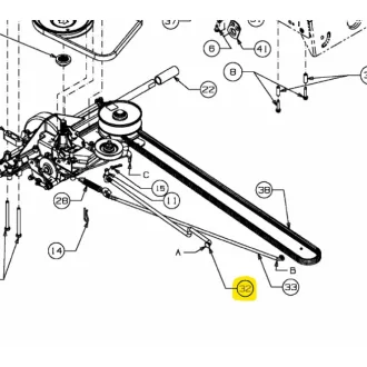 MTD variátor pálca (747-05186)