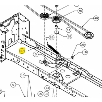   MTD rugótartó kilincs hajtás ékszíjfeszítő NX9 (747-05608)