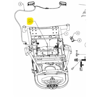   MTD akkumulátor (16Ah) lefogító pálca XZ5L 107, 127, 137 2020, 2021 (747-08170637)