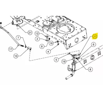  MTD Kormány hajtókar LT 748-04278, 748-04278-Z, 748-04278ZW (748-04278637)