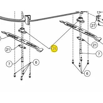 MTD késtartó  adapter (748-06644)