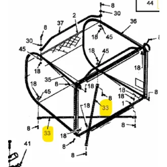   MTD fűgyűjtőzsák alsó merevtő cső TUBE:1/2 OD X 29.51 (749-0964637)