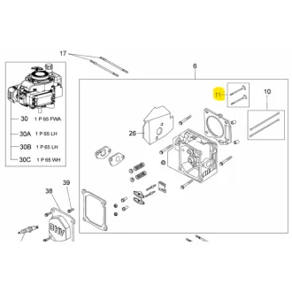 MTD szívó és kipufogó szelep 15701-IB71-0000 (751-10313)