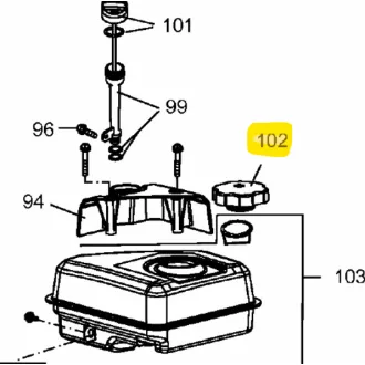 MTD Tanksapka 161, 165, 170 (751-10917A)