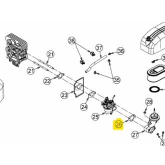 MTD tömítés hengerfej-karburátor 4P90 (751-12261)