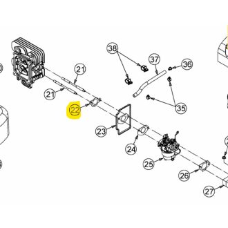 MTD tömítés hengerfej-karburátor 4P90 (751-12263)