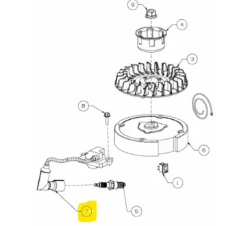 MTD gyújtótekercs 1X65CU (751-14598)