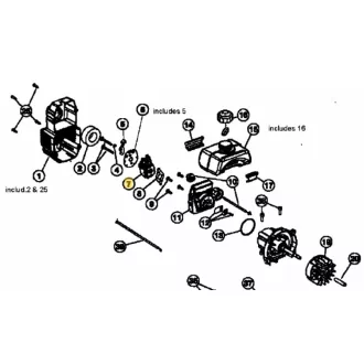 MTD 780 trimmer, karburátor (753-05133)