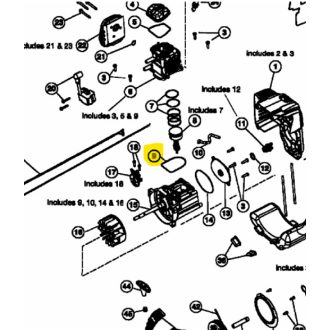 MTD henger talp tömítés 800, 990 (753-05232)