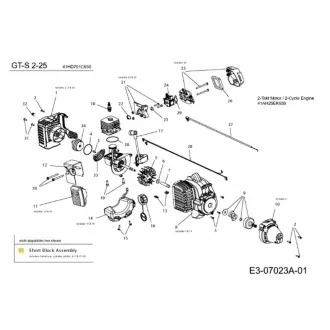 Motorblokk rövid / 753-06421