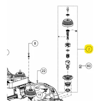 MTD ütközésérzékelő yoystick RK, XR5 (753-11395)