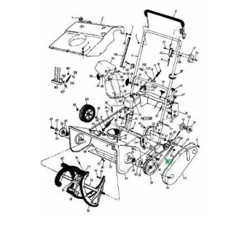   MTD, Yard-Man, Troy-Bilt hómaró ékszíj BELT-V 1.2X35. LG. (754-0101A)