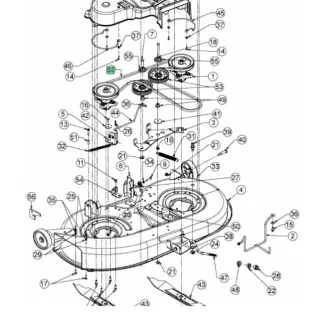   Ékszíj késhajtó MTD OPTIMA LG 200 H BELT:V:A:96.5:ARAM:C2 (754-04060C)