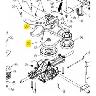 MTD ékszíj hajtás BELT:V TYPE:5LX47.2 LG POLY (754-04236)